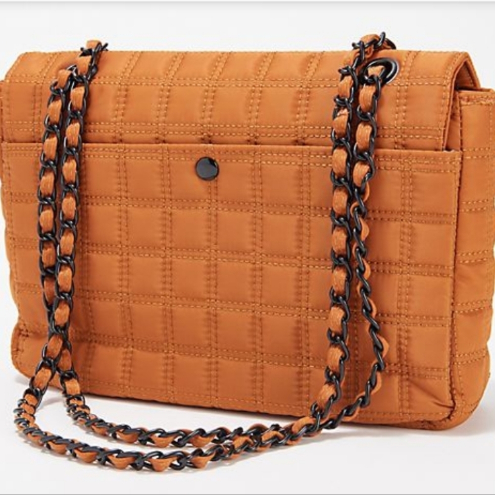 IHKWIP Quilted Flap Convertible Shoulder Bag w/ Chain Strap - Picture 5 of 6